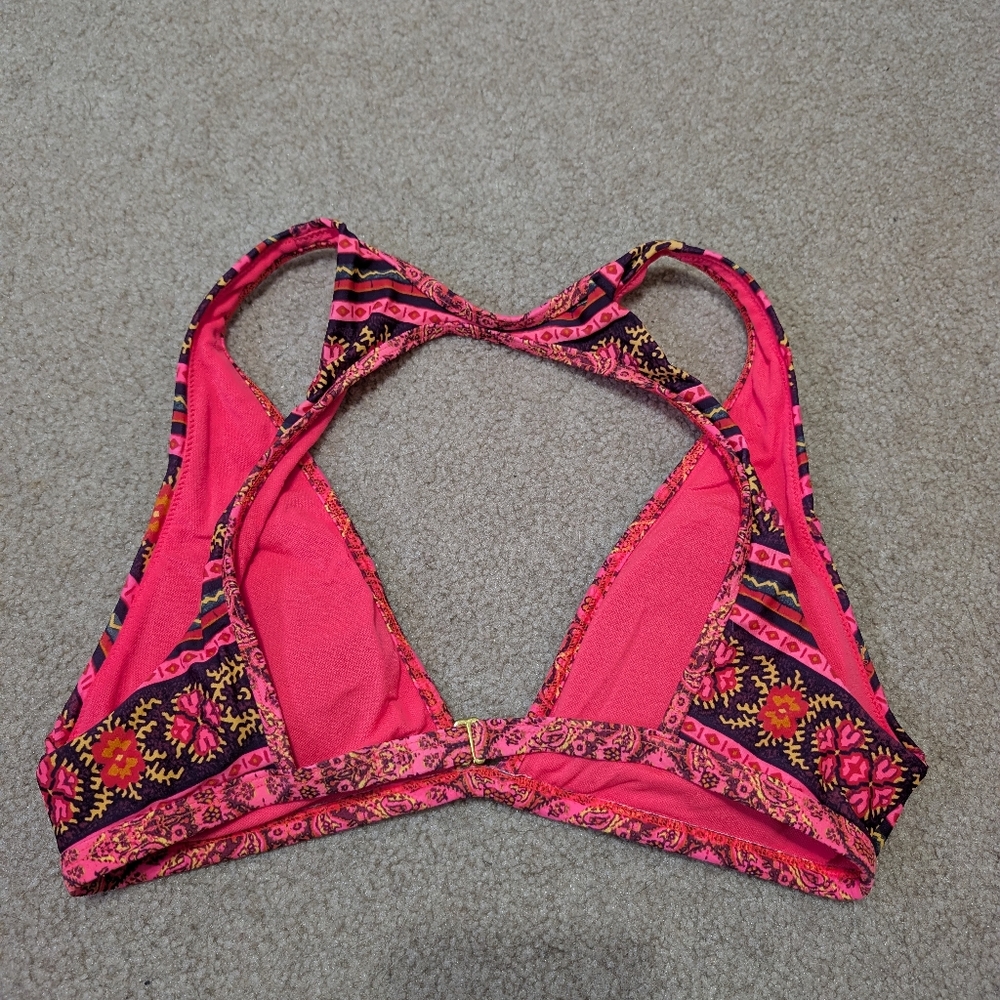 Colorful Patterned Bikini Top - Picture 2 of 3